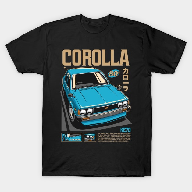 Corolla KE70 T-Shirt by squealtires